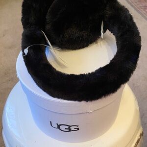 UGG Black Plush Earmuffs